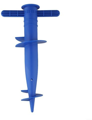 Pieds de parasol réglables en plastique idéal pour les sorties à la plage et les activités de plein air, idéal pour les terrasses ensoleillées (bleu)