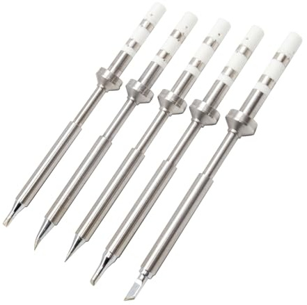 5PCS Soldering Iron Tips,TS100 Series Rapid Heating Replacement Tip for Pinecil TS100 | TS101 Soldering Iron,Easy to Instal Solder Accessories