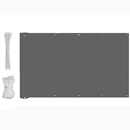 Copertura per balcone, 110 cm x 700 cm, resistente alle intemperie e ai raggi UV, include fascette per il rivestimento del balcone