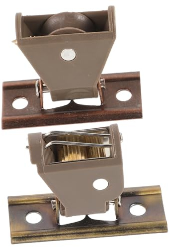 OUNONA Set di Pulegge per Cavo in Plastico e Ferro per Tende in bambù Design Elegante, Versatile e Durevole, per Uffici e Spazi Commerciali