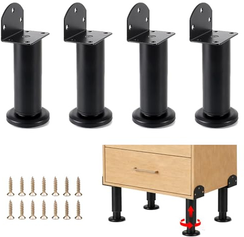 XIINGYAAN 4 patas ajustables para muebles