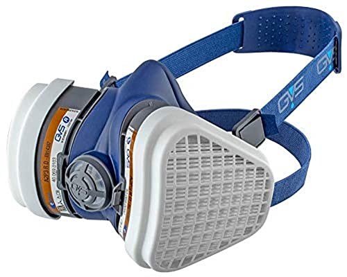 GVS Masque Elipse SPR499 avec filtres FFA2P3 pour gaz et vapeurs organiques jusqu'à 5000 ppm et poussières, M/L