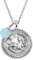 Engelsrufer Damen Halskette aus Sterling Silber und Sternzeichen Wassermann Anhänger - besetzt mit 5 Zirkonia Steinen und einem blauen Achat Stein Anhänger - Länge: 50cm