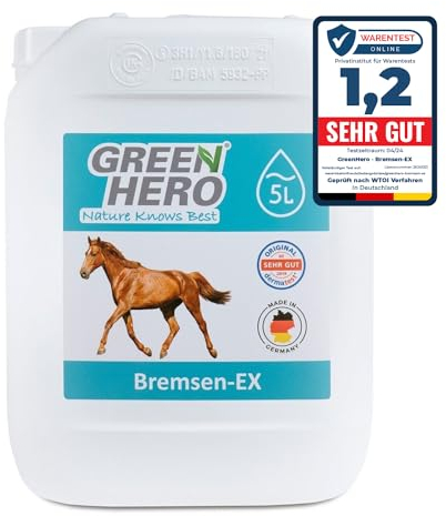 Green Hero Bremsen & Fliegenspray Pferd 5 Liter Kanister | Sofortschutz gegen Bremsen, Fliegen, Mücken, Kriebelmücken & Hirschlausfliegen | Bremsenspray als Insektenschutz für Pferde
