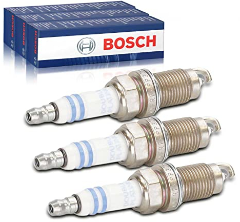 3x Original BOSCH 0242236566 Zündkerzen Kompatibel mit Golf IV 1.6L-2.8L 1999-2006 Polo 1.0L 1.4L 1998-2008 Pa.ss.at 2.3L 4.0L 2000-2005 Octavia I 2.0L 2000-2006