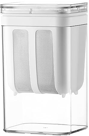 Passoire à yaourt Passoire à fromage multi-yaourt avec un sac à mailles fines et un couvercle Filtre à jus anti-fuite Machine à lait de noix pour faire du yaourt grec épais au lait de soja 1100