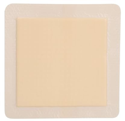 Apósito de Espuma Adhesiva de Silicona con Borde 12,5 X 12,5 Cm, Apositos Adhesivos Impermeables Para Heridas Impermeable Alivia La Tensión Parches Curativos Para La Piel