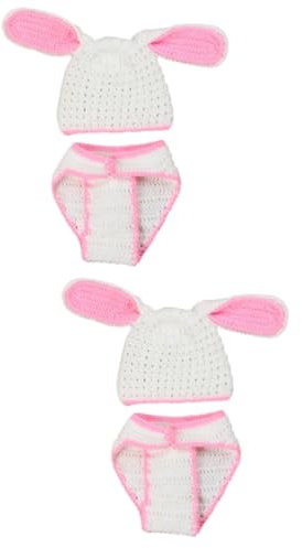 Uonlytech 2St Neugeborenes Outfit für Jungen Fotokostüm für Kinder Babykleidung Arbeitshosen Kleider Requisiten für Babyfotos Requisiten für die Neugeborenenfotografie