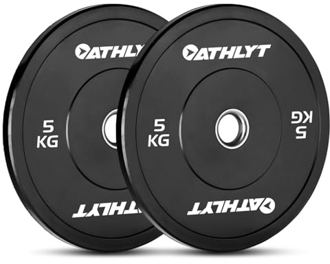 Athlyt Black Bumper Plates - 5kg x 2