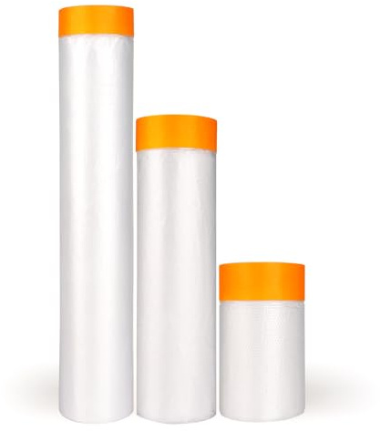 LLPT Cinta Cortina Película Enmascarar Pregrabada 3R Naranja 55+140+270cm