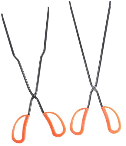 CAXUSD para con Mango De Pegamento Rojo 2 Piezas para Briquetas para Barbacoa para Asar Y Acampar