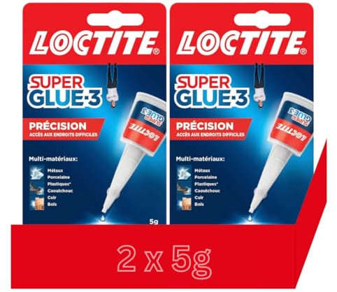Super Glue 3 Präzision 5g – Sekundenkleber für alle Materialien – Starker Kleber für präzise Reparaturen – Transparenter, schnell trocknender Blitzkleber (2 x 5g)