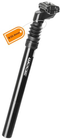 Gefederte Fahrrad-Sattelstütze 27.2 / 30.4 / 30.9 / 31.6 mm – Aluminium Dämpfung Sattelstütze mit Einstellbarer Federung für MTB, E-Bike, Citybike, BMX & Kinderfahrrad