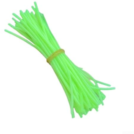 Tube lumineux pour éviter les enchevêtrements dans les bas de ligne de pêche multi-hameçons, construction en silicone souple pour la pêche en mer et en bateau (diamètre extérieur 3 mm)