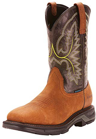 Ariat Work WORKHOG XT H2O - Botas para hombre, Corteza caída/bosque oscuro, 7 Wide