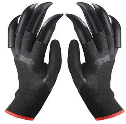Guanti da giardino con artigli, guanti da giardinaggio, guanti da lavoro è una buona scelta per scavare e piantare velocemente, guanti protettivi è il miglior regalo per giardiniere (2 coppie)