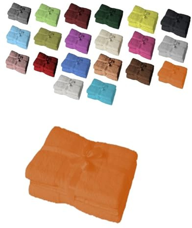 Exklusiv Heimtextil Juego de 2 toallas para sauna, 80 x 200 cm, terracota