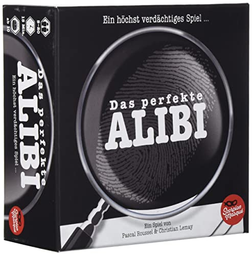 Le Scorpion Masqué, Das Perfekte Alibi, Partyspiel, Ratespiel, 5-20 Spieler, Ab 10+ Jahren, 15+ Minuten, Deutsch