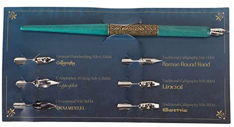 Pluma de Inmersión para Caligrafía, Estudiante, Cómic, Poste Inclinado, Práctica de Caligrafía, Poste Recto, Puntas Redondas, Suministros de Corrección de Escritura