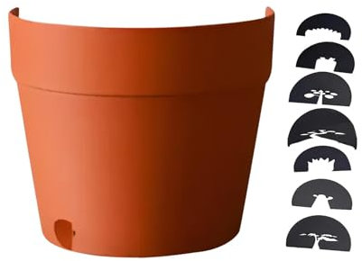 Nuyhgtr Maceta de proyección de luz, maceta de cementerio, iluminación de macetas, luz de cactus emergente, lámpara de agujero negro, decoración única de jardín, maceta iluminada, maceta de jardín