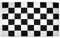 KGDUYC 1PCS Drapeau Damier 150 x 90 cm Blanc et Noir avec 2 œillets Métalliques Fanion Drapeaux de Course Tissue Drapeau F1 Parfait pour Les Festivals Manif Decoration Extérieur
