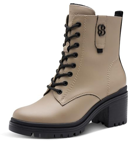 S.Oliver Dam spetsstövel platt 5–25223–43 stövletter, taupe, 38 EU, toupe, 38 EU