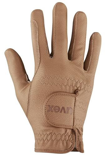 uvex Sportstyle - Gants d'équitation pour Adults - élastiques - Compatible avec Un écran Tactile - Caramel - 10.5