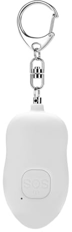 Llavero de autodefensa femenina-América de contramedida de lobo de alto volumen y linterna LED | Dispositivo de seguridad recargable USB - Alarma de seguridad personal duradera perfecta para activ