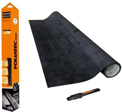 Foliatec Cockpit Film Design Panther Wrap (Aspect-Alcantara) - Noir - 75x140cm