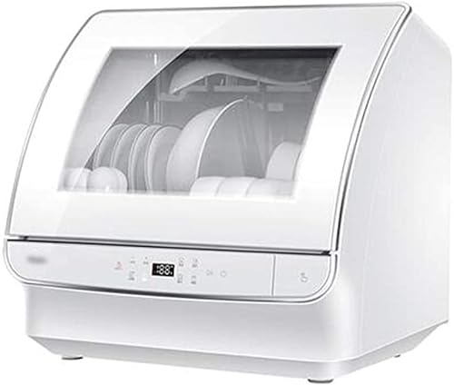 Sterilisers Mini Dishwasher Slimline Dishwasher Automatic Household Small Dishwasher Multiple Installation Methods Free-standing Dishwasher (Color : White, Size : 48.5 * 39 * 47.5cm)
