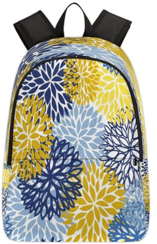 TropicalLife Frühlingsrucksack, Chrysanthemen-Rucksack für Herren, Damen, Mädchen, Jungen, Kinder, Frühlingsblumen, lässiger Rucksack, 17,4 l, Rucksack, Schule, Büchertasche, Reisetasche,