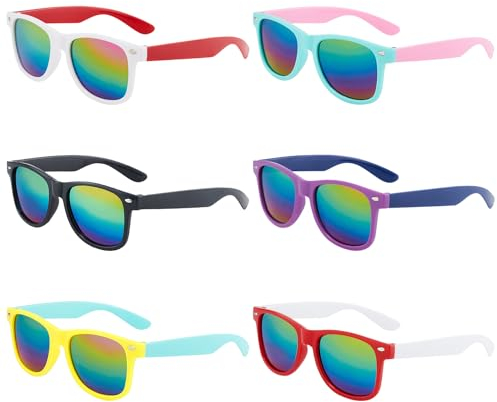 ZALAON Sonnenbrille für Kinder,12 Stück Sonnenbrille Kinder Faltbare,Sonnenbrillen Set,Bunte Party Brillen,UV400 Schutz Silikon Rahmen Sonnenbrille für Jungen MäDchen Und Kinder Alter 3-12 Jahre