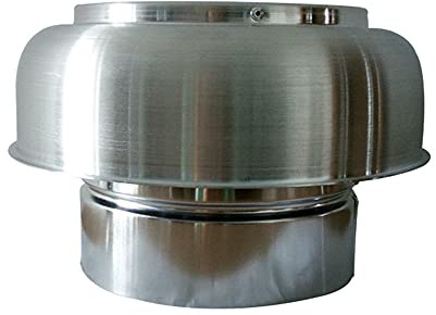 Chimney Cowl, 1Pcs 4-8 Inch Aluminum Mushroom Cowl, for Air Roof Vent Heat Recovery Ventilation System Windproof Rainproof (Size : 8 Inch)