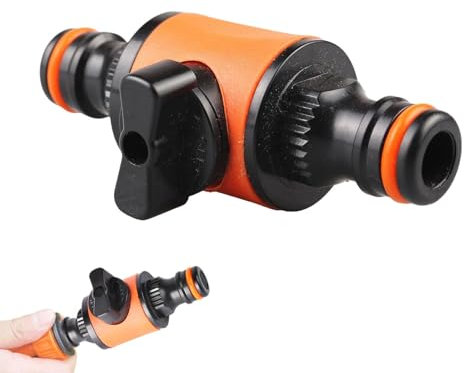 Adaptador de manguera para manguera de jardín,Conector adaptador de manguera de agua,Acoplador de manguera Accesorios para mangueras de agua - Válvula de cierre Conectores de manguera de jardín, acces
