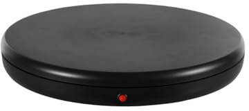 Andoer Drehteller Elektrisch, Drehscheibe Elektrisch 100 kg Last 45cm Durchmesser drehbarer Displayständer 360° drehbarer elektrischer Fotografie-Drehteller für Produktdisplays Live-Videoshows