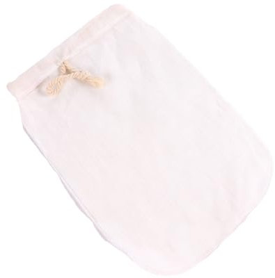 PRETYZOOM 1 Pc à filtre filtre à lait de noix passoire à noix filtre de brassage sacs café froid cafe froid en filet pour lait de noix sachet filtre à jus de fruits lin Beige