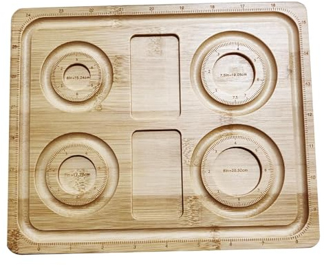perfk Supporto per tavoletta per Perline in Legno, Facile da Tenere, Tavolo per misurare Gioielli con Vassoio per Perline Portatile, per la creazione di