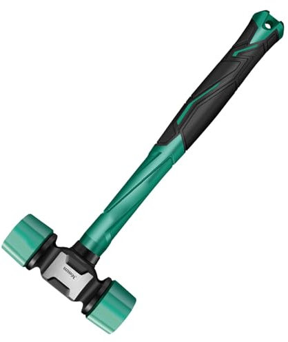 Rubber Mallet, Floor Hammer, Non-Slip Rubber Hammer for Dormitory Beds, Robust Rubber Hammer Heads, Ergonomic Handle, Portable Double-Sided Soft Hammers