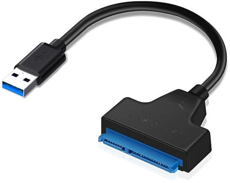 Adattatore SATA a USB 3.0, Cavo SATA a USB per SSD/HDD 2,5, Adattatore SA TA per Trasferimento Dati Ultra Veloce Fino a 5 Gbps Compatibile con Windows, Mac, OS, Linux, 50 cm