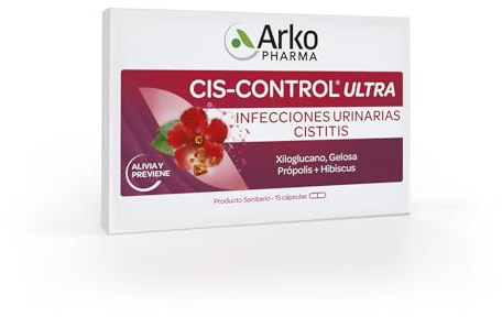 Arkopharma Ciscontrol Ultra Cápsulas, Alivia y Previene las Infecciones Urinarias, Cistitis, Eficacia Clínicamente Probada, No Antibiótico