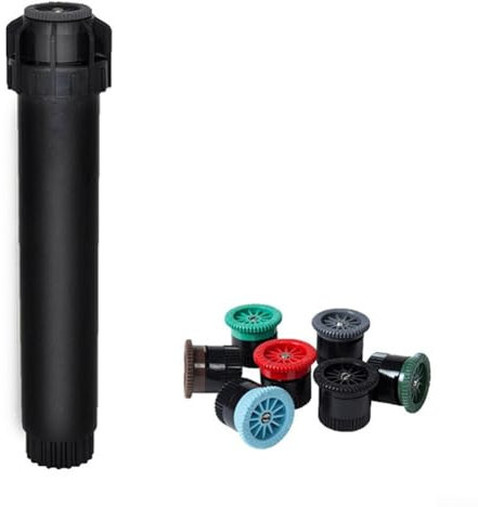 Testa irrigatore a 360 gradi per un'irrigazione efficace del giardino e controllo dell'umidità (marrone)