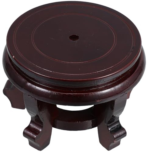 YARNOW Supporto per Piante da Interno in Legno Rotondo, Portavasi Singolo Alto Struttura Robusta, Piedistallo Espositivo per Fioriere e Decorazioni per Arredamento Casa