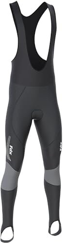 FDX Herren Thermodream Radhose 3D Gepolstert Thermo Wasserabweisend Super Roubaix-Gewebe Winddicht Schnell Trocknend Fahrradhose Winter Radhose Fahrradleggings