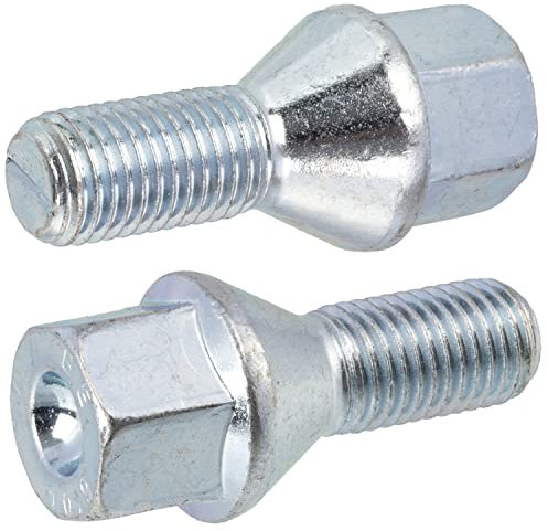 AERZETIX - C66676 - Lot de 2 boulons de roue M12x1.5 mm - pour clé: 17 mm - compatible avec 10 08 504, 47 09 077, 47 11 538 - mécanique, voiture