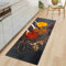 MYPALL Küchenläufer rutschfest Küchenmatte Bunte Gewürze Küchenmatte für Küche und Bar Teppich Läufer waschbare Küchenläufer Küche Deko 50 x 140cm