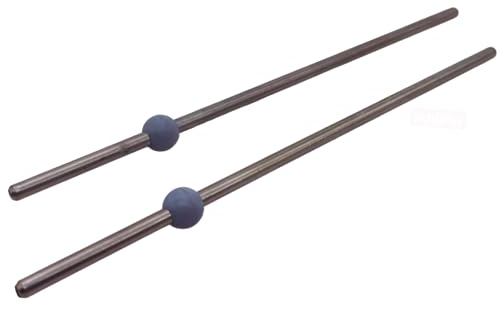 Schläfer 405510 | Tige excentrique avec boule universelle Ø5 x 200 mm en acier inoxydable pour vidange siphon évier, bonde Pop-Up de 1 et 1 1/4 avec bouchon sauterello lavabo et bidet salle de bain