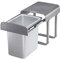 Ekotech Abfallsammler Aladin 16 Liter grau ab 40cm Schrankbreite