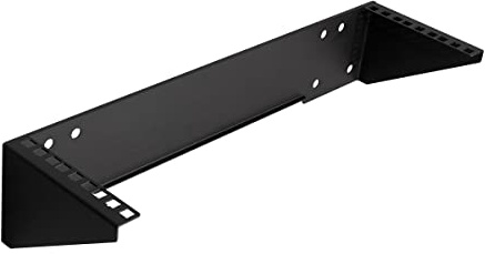 LogiLink Professional - 19 vertikale Wandhalterung/Untertischhalterung, 3 HE, schwarz