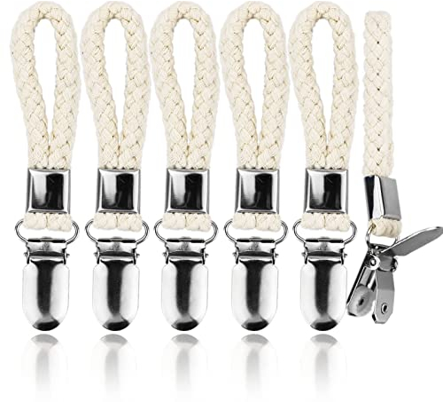 6 Pezzi Gancio a Clips per Strofinacci da Tè, Portasalviette, Clips per Asciugamano per Appendere Asciugamani, Strofinacci, Stoffa, Calze, Guanti