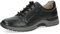 CAPRICE Damen Sneaker flach aus Leder mit Reißverschluss, Schwarz (Black Nappa), 40 EU